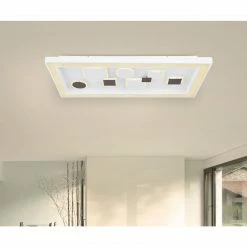 GLOBO eckige LED Wandleuchte mit CCT-Lichtfarbsteuerung & Fernbedienung & Memory Funktion aus Acryl rechteckig 3 Stufen auch über Wandschalter schaltbar Wandlampe weiß coffee -Wandleuchten Verkaufsladen eckige led wandleuchte mit 48289 55am1280x1280 globo 4828955