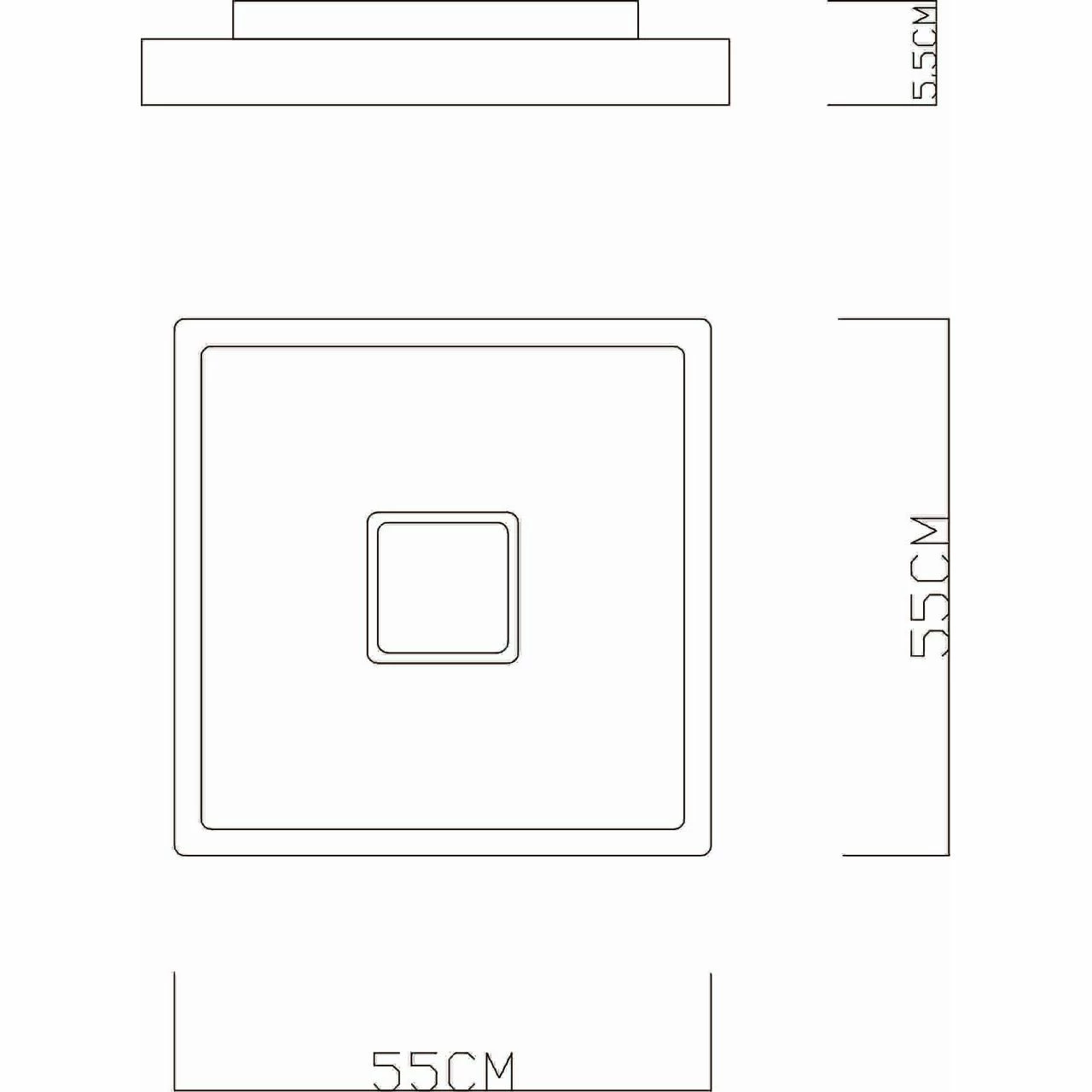 GLOBO eckige LED Wandleuchte mit CCT-Lichtfarbsteuerung & Fernbedienung & Memory Funktion aus Acryl quadratisch CCT auch über Wandschalter Wandlampe weiß graphit 2 GLOBO eckige LED Wandleuchte mit CCT-Lichtfarbsteuerung & Fernbedienung & Memory Funktion aus Acryl quadratisch CCT auch über Wandschalter Wandlampe weiß graphit – Bild 2
