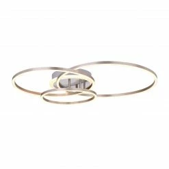 GLOBO eckige LED Wandleuchte mit CCT-Lichtfarbsteuerung aus Acryl matt rechteckig 3 Ringe übereinander CCT über Wandschalter zu schalten Wandlampe weiß