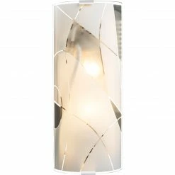 GLOBO eckige Wandleuchte aus Glas rechteckig Dekorlinien 2-flammige Wandlampe weiß Chrom -Wandleuchten Verkaufsladen eckige wandleuchte aus glas 40403w1c1280x1280 globo 40403w1