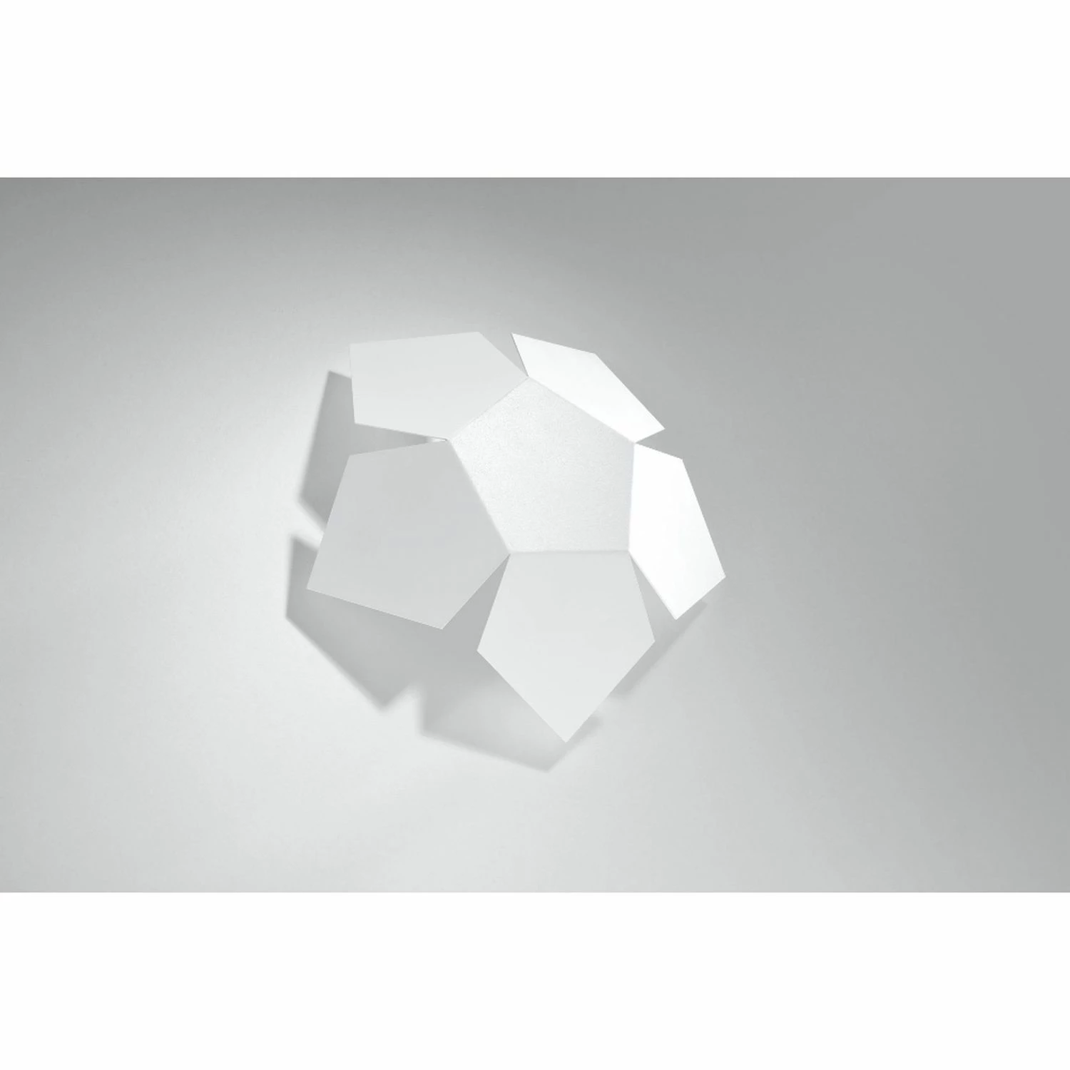 Sollux eckige Wandleuchte mit Geometrische Formen Pentagon 5-Eck 2-flammige Wandlampe in schwarz oder weiß erhältlich 2 Sollux eckige Wandleuchte mit Geometrische Formen Pentagon 5-Eck 2-flammige Wandlampe in schwarz oder weiß erhältlich – Bild 2