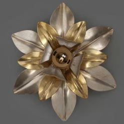 FERRO LUCE Florentiner Deckenleuchte, 1-flammig, Blattsilber antik