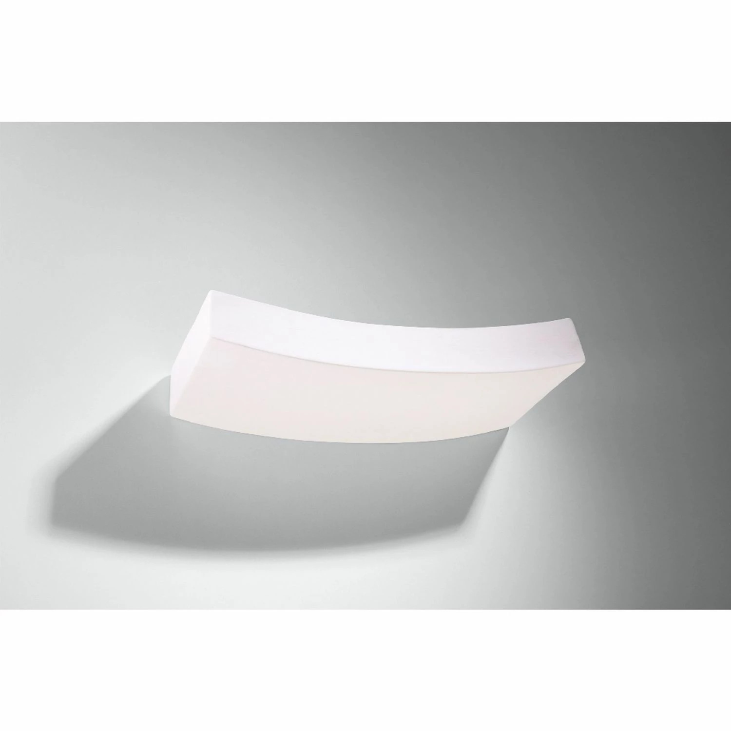 Sollux gebogene Uplight G9 Wandleuchte aus Glas und Keramik Wandlampe weiß 36 x 6 x 16 cm 2 Sollux gebogene Uplight G9 Wandleuchte aus Glas und Keramik Wandlampe weiß 36 x 6 x 16 cm – Bild 2