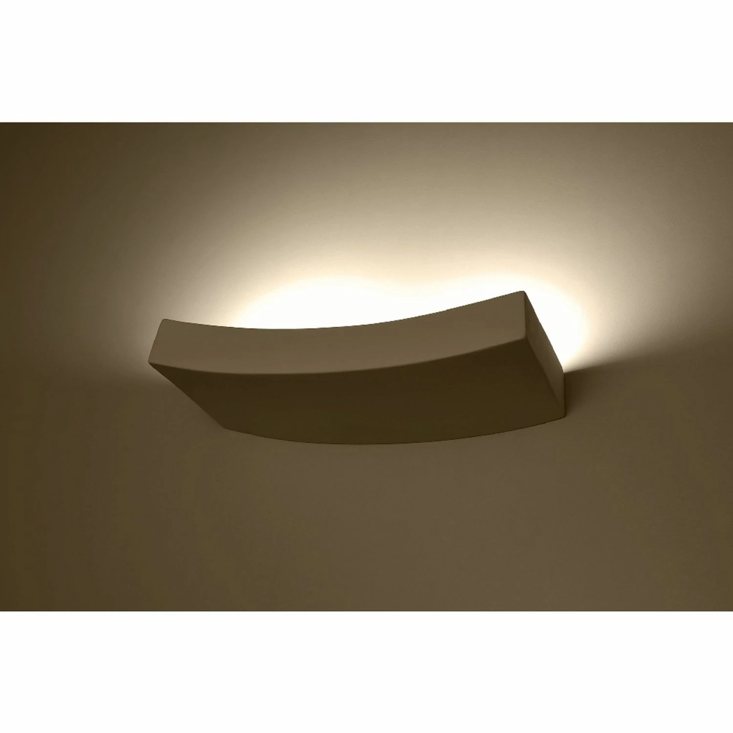 Sollux gebogene Uplight G9 Wandleuchte aus Glas und Keramik Wandlampe weiß 36 x 6 x 16 cm 1 Sollux gebogene Uplight G9 Wandleuchte aus Glas und Keramik Wandlampe weiß 36 x 6 x 16 cm