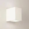 Illumina Astro Lighting Gipswandleuchte Mosto, Up & Down, Lichteffekt, eckig, weiß, modern