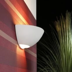 LHG Lights Gipswandleuchte, Wandleuchte, Lichtaustritt oben und unten -Wandleuchten Verkaufsladen gipswandleuchtewandleuchtelichtaustritt oben und unten 802603 lhg d30inbiscottoconpassluce