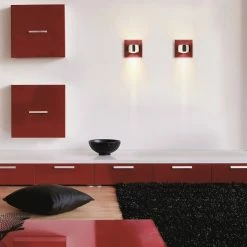 Grace Unlimited von Oligo in Rot / Chrom 7 Grace Unlimited von Oligo in Rot / Chrom -Wandleuchten Verkaufsladen grace unlimited von oligo ambienterotsilber oligo 62972