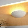 LHG Lights Griechische Klassik: Gipswandleuchte mit zeitloser Verzierung und Flutereffekt
