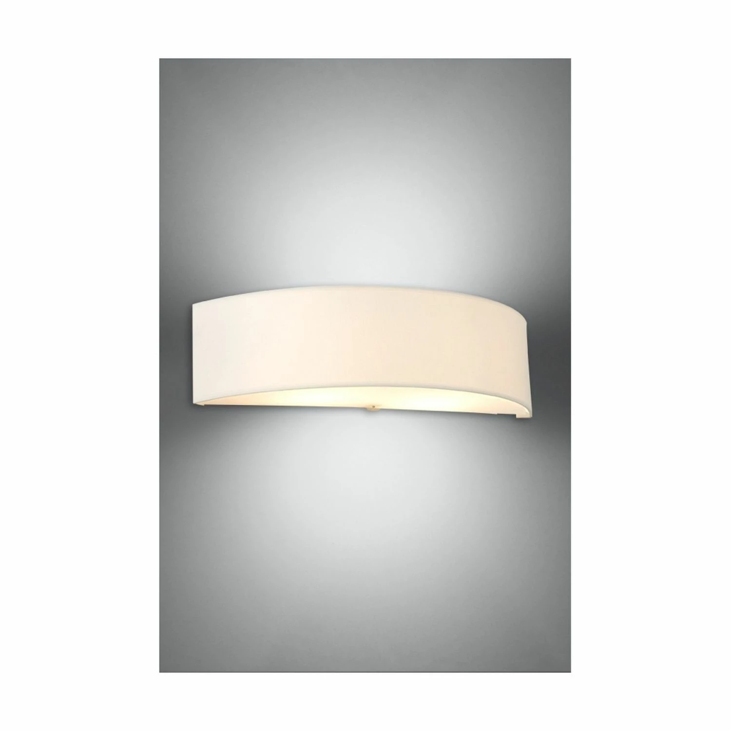 Sollux halbrunde Up- and Downlight E14 Wandleuchte mit Textilschirm und Blendschutz 2-flammige Wandlampe weiß 1 Sollux halbrunde Up- and Downlight E14 Wandleuchte mit Textilschirm und Blendschutz 2-flammige Wandlampe weiß