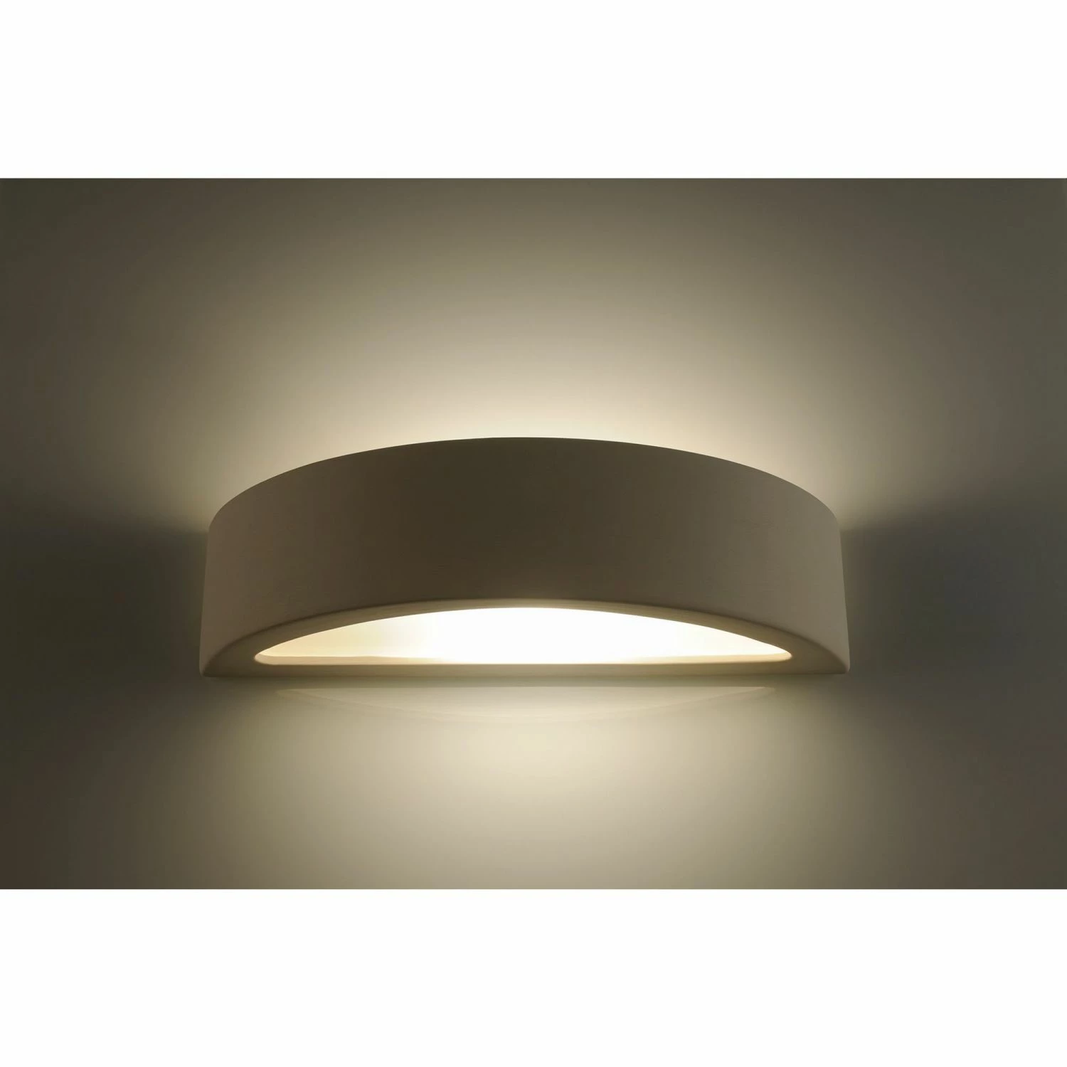 Sollux halbrunde Up- and Downlight E27 Wandleuchte aus Glas und Keramik Wandlampe in 2 Ausführungen erhältlich 1 Sollux halbrunde Up- and Downlight E27 Wandleuchte aus Glas und Keramik Wandlampe in 2 Ausführungen erhältlich