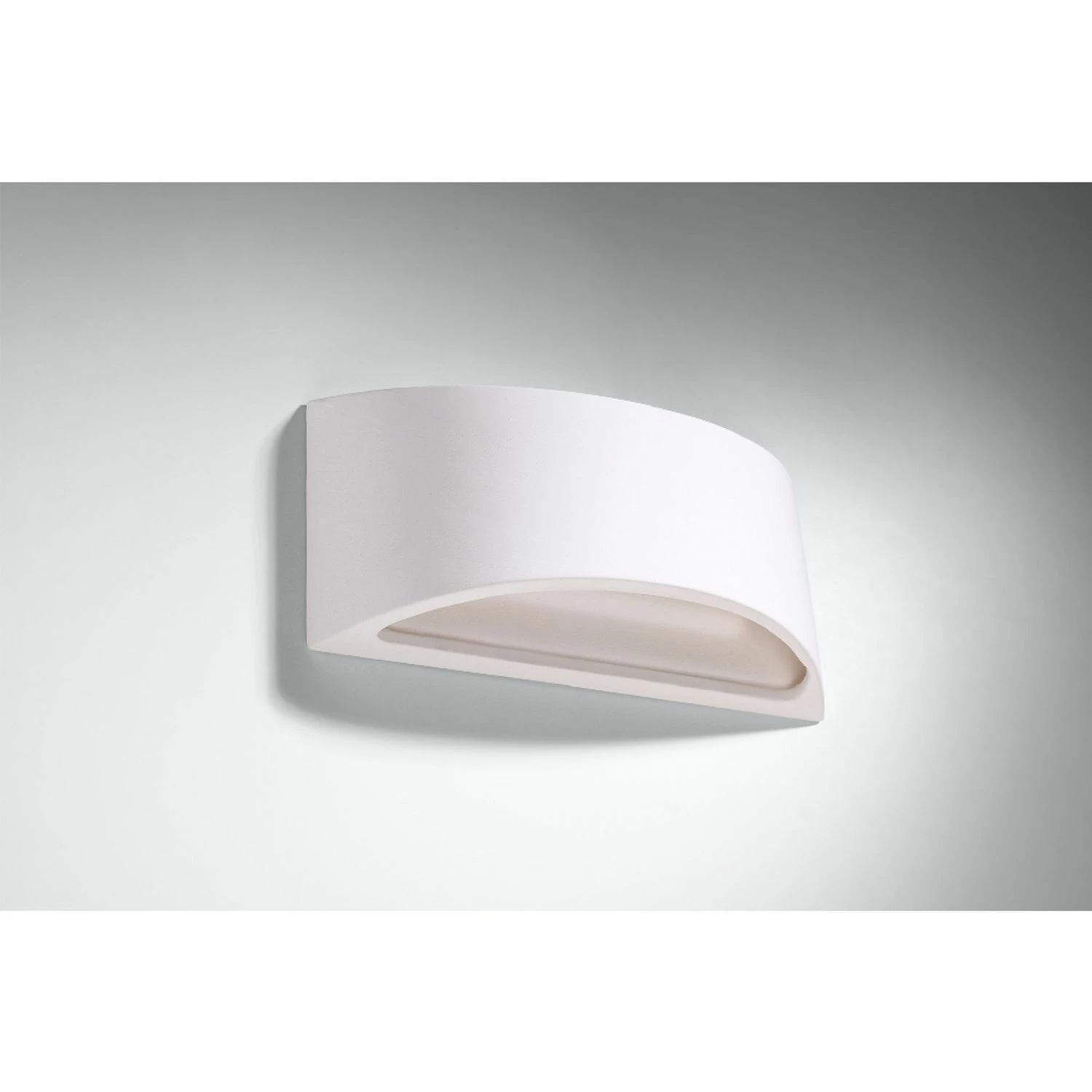 Sollux halbrunde Up- and Downlight G9 Wandleuchte aus Glas und Keramik Wandlampe weiß 31 x 15 x 11 cm 2 Sollux halbrunde Up- and Downlight G9 Wandleuchte aus Glas und Keramik Wandlampe weiß 31 x 15 x 11 cm – Bild 2