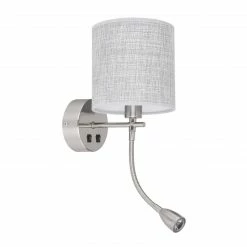 GLOBO höhenverstellbare LED Wandleuchte aus Stoff matt Kombination WL fix und Flexo Strahler 2 getrennte Schalter Wandlampe grau mit 12 GLOBO höhenverstellbare LED Wandleuchte aus Stoff matt Kombination WL fix und Flexo Strahler 2 getrennte Schalter Wandlampe grau mit -Wandleuchten Verkaufsladen hhenverstellbare led wandleuchte aus 15185 2Wb1280x1280 globo 151852w