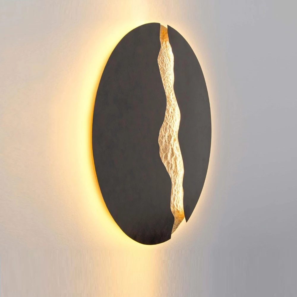 Holländer LED-Wandleuchte Lava, braun schwarz 2 Holländer LED-Wandleuchte Lava, braun schwarz – Bild 2