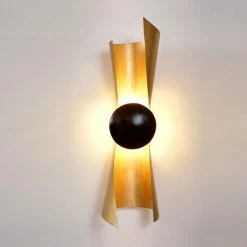 Holländer Wandleuchte Pianeta handgefertigt - gold