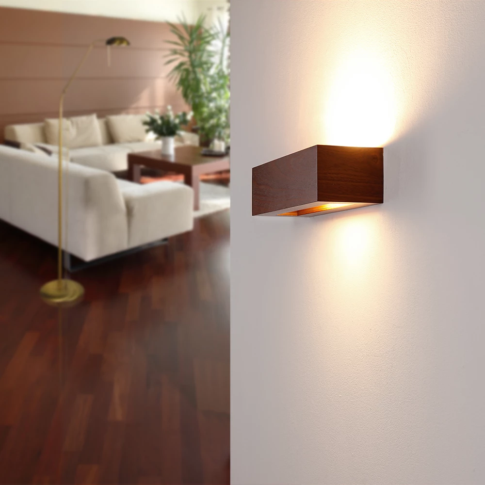 Cleoni Holzwandleuchte Caspe 30 in Furnier Meranti 3 Cleoni Holzwandleuchte Caspe 30 in Furnier Meranti – Bild 3