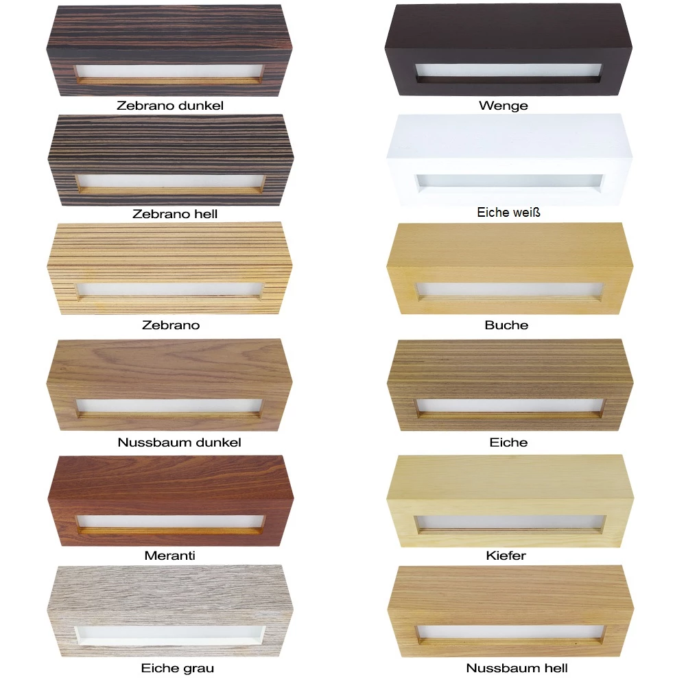 Cleoni Holzwandleuchte, in Furnier Eiche 5 Cleoni Holzwandleuchte, in Furnier Eiche – Bild 5