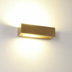 Cleoni Holzwandleuchte, Wandleuchte, Furnier Nussbaum hell -Wandleuchten Verkaufsladen holzwandleuchtewandleuchtefurnier nussbaum hell 1276073 cleoni 8814a1210