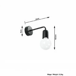 Sollux Industrial-Style E27 Wandleuchte hängend aus Stahl vintage ideal für Filament-Leuchte Wandlampe schwarz 7 Sollux Industrial-Style E27 Wandleuchte hängend aus Stahl vintage ideal für Filament-Leuchte Wandlampe schwarz -Wandleuchten Verkaufsladen industrialstyle e27 wandleuchte hngend 0306 10 sollux sl0306