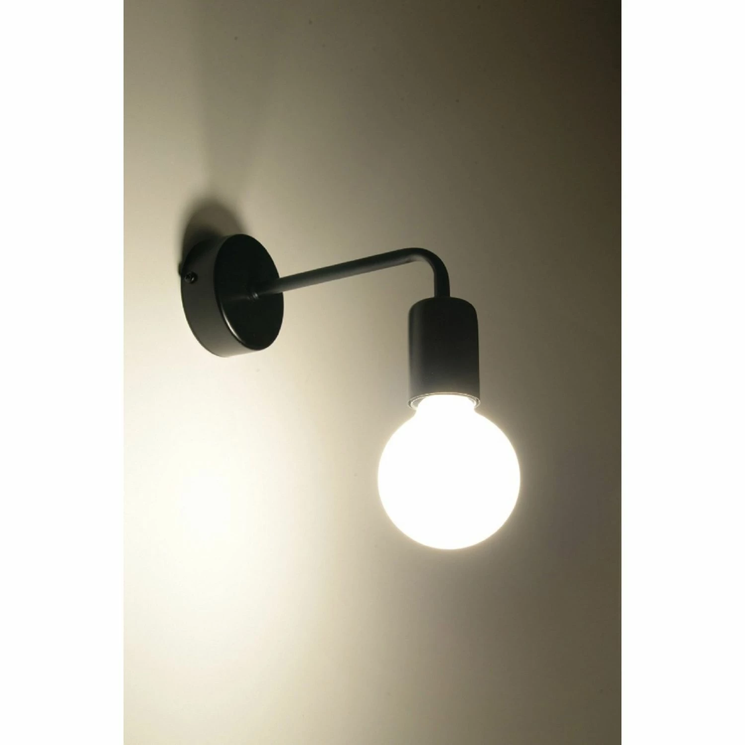 Sollux Industrial-Style E27 Wandleuchte hängend aus Stahl vintage ideal für Filament-Leuchte Wandlampe schwarz 1 Sollux Industrial-Style E27 Wandleuchte hängend aus Stahl vintage ideal für Filament-Leuchte Wandlampe schwarz