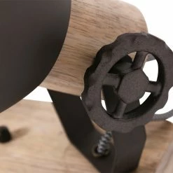 Steinhauer industrieller Deckenstrahler aus Holz, 2-flammig, dreh- und kippbar, verstellbar über Einstellräder, in 4 Farben, E27 -Wandleuchten Verkaufsladen industrieller deckenstrahler aus holz2flammigdrehund 7969A 5 steinhauer 7969a