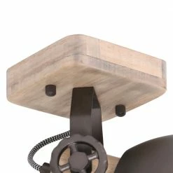 Steinhauer industrieller Wand- oder Deckenstrahler aus Holz, dreh- und kippbar, verstellbar über Einstellräder, verschiedene Farben, E27 -Wandleuchten Verkaufsladen industrieller wandoder deckenstrahler aus 7968A 5 new steinhauer 7968a
