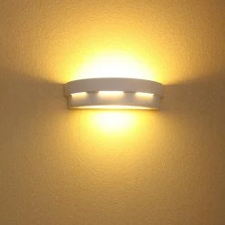 LHG Lights Keramikwandleuchte Helios weiß inkl. LED 6W -Wandleuchten Verkaufsladen keramikwandleuchte helios weiinklled 6w 1313156 lhg 131315