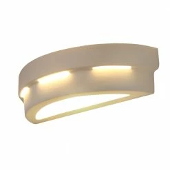 LHG Lights Keramikwandleuchte Helios weiß inkl. LED 6W -Wandleuchten Verkaufsladen keramikwandleuchte helios weiinklled 6w 1313157 lhg 131315