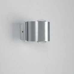 LHG Lights kleine Up & Down Linsen Außenwandleuchte halbrund, 2-flammig, Lichtkegel nach unten und oben, inkl. LED tageslichtweiß, Wandlampe für den Außenbereich / Hauswand -Wandleuchten Verkaufsladen kleine down linsen 818261 lhg kh2292x1w4000k