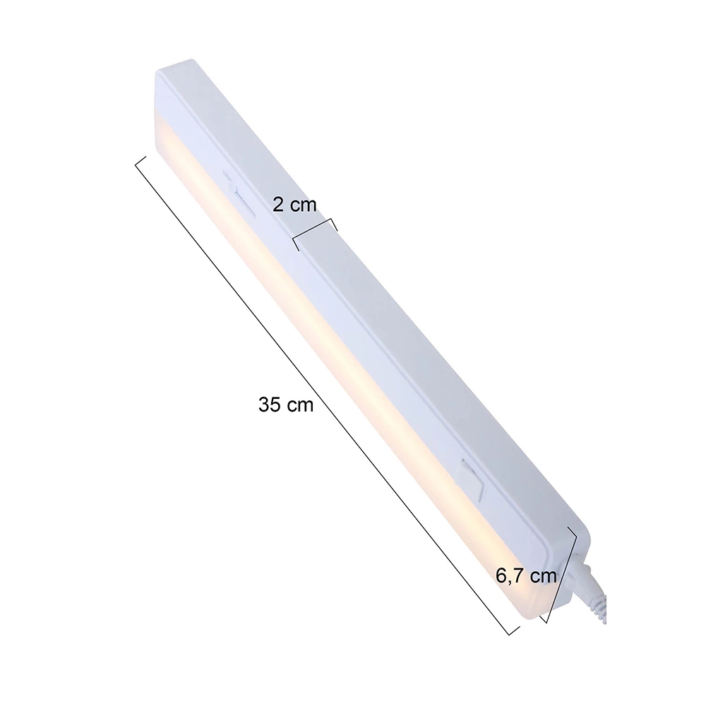 Steinhauer Kleine Küchenschranklampe mit Direktschalter, weiße Tischlampe, inkl. LED 5,5 W 6 Steinhauer Kleine Küchenschranklampe mit Direktschalter, weiße Tischlampe, inkl. LED 5,5 W – Bild 6