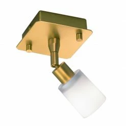 Knapstein 1-flammiger LED-Strahler Spot, Glasschirm, mit Schalter