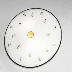 Kolarz Deckenleuchte Nonna Blüten rosa-grün