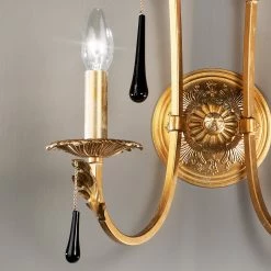 Kolarz® Wandleuchte Fiorenza 2-flammig in gold, schwarz -Wandleuchten Verkaufsladen kolarzwandleuchte fiorenza2flammig goldschwarz 0057 62 3 Bk f9 kolarz 0057623bk