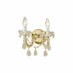 Kolarz® Wandleuchte Valerie 2-flammig Messing-poliert