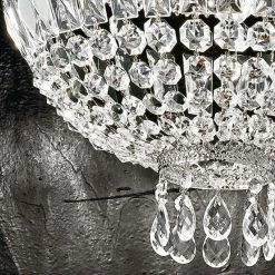 Hans Kögl Kristall-Wandleuchte in Nickel-glänzend -Wandleuchten Verkaufsladen kristallwandleuchte nickelglnzend 784112 hanskgl 14314