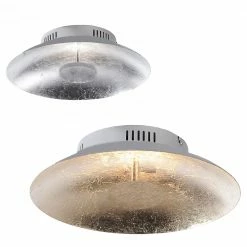 Paul Neuhaus LED Deckenleuchte, D= 30cm, Blattsilber o. Blattgold, Warmweiß