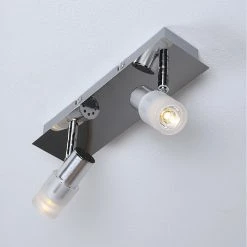 LHG Lights LED Deckenleuchte, Chorm, 2-flammig, modern, Strahler verstellbar