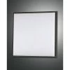 Fabas LED Deckenleuchte, schwarz, 30x30 cm, Kunststoffabdeckung, LED 30 Watt