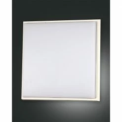 Fabas LED Deckenleuchte, weiß, 30 x 30 cm, Kunststoffabdeckung, LED 30 Watt