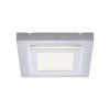 Paul Neuhaus LED Deckenpanel 5W, 30x30cm, Fernbedienung, 3000K warmweiß, Alu