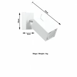 LHG Lights LED Strahler Merida 1 Stahl weiß für Wand oder Decke -Wandleuchten Verkaufsladen led strahler merida stahl 1329593 lhg 132959