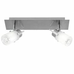 LHG Lights LED Strahlerserie - 2-flammiger Wand- oder Deckenspot - Inklusive LED-Leuchtmittel + LED Taschenlampe