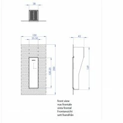 Illumina Astro Lighting LED Wandeinbauleuchte Borgo, warmweiß, modern, in 2 Größen -Wandleuchten Verkaufsladen led wandeinbauleuchte borgowarmwei modern12cm35cm 911231 illuminaastrolighting 0976
