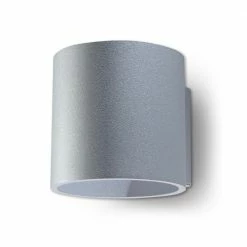 LHG Lights LED Wandleuchte, Up & Down, Grau, warmweiß, Zylinder