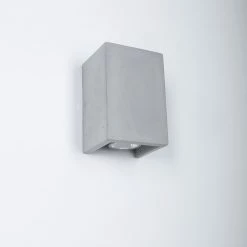 LHG Lights LED Wandleuchte, Beton, Up and down, eckig, 15 cm hoch, LED warmweiß -Wandleuchten Verkaufsladen led wandleuchtebetonand downeckighochled warmwei 12918103 lhg 129318