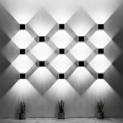 LHG Lights LED Wandleuchte, Schwarz, Up and Down, LED 5W -Wandleuchten Verkaufsladen led wandleuchteschwarzand downled 5w 1328322 lhg 133022