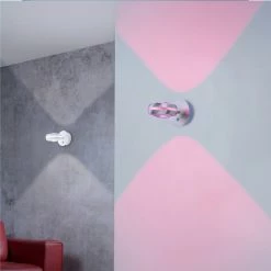 Trio LED Wandleuchte, Smart Home, Up & Down, Lichtfarbe steuerbar, 2 Farben