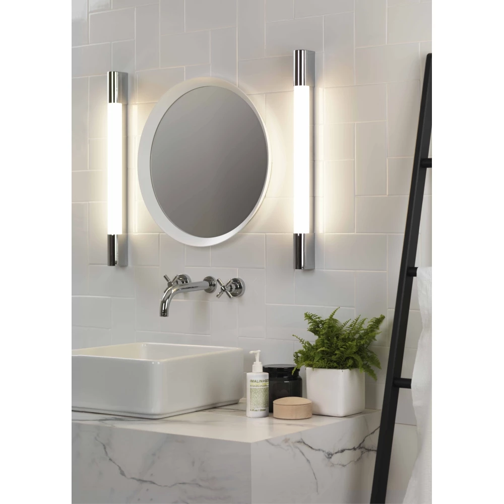 Illumina Astro Lighting LED Wandleuchte, Spiegellampe, L 60 cm, Chrom, LED 8,1 Watt warmweiß 2 Illumina Astro Lighting LED Wandleuchte, Spiegellampe, L 60 cm, Chrom, LED 8,1 Watt warmweiß – Bild 2