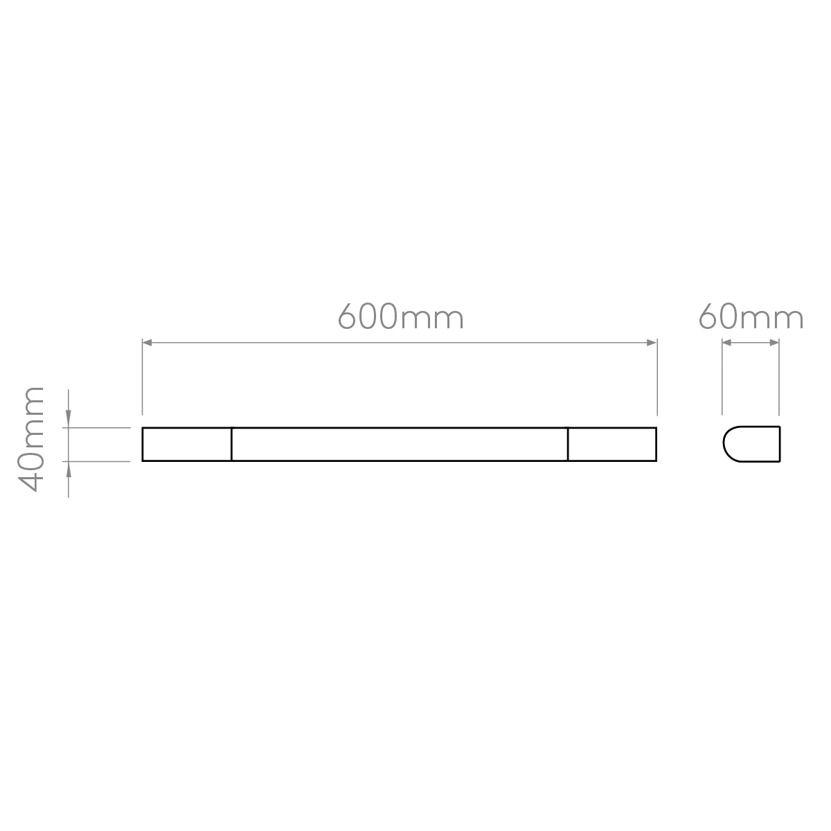 Illumina Astro Lighting LED Wandleuchte, Spiegellampe, L 60 cm, Chrom, LED 8,1 Watt warmweiß 4 Illumina Astro Lighting LED Wandleuchte, Spiegellampe, L 60 cm, Chrom, LED 8,1 Watt warmweiß – Bild 4