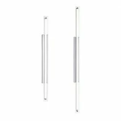 Paul Neuhaus LED Wandleuchte, spritzwassergeschützt, Chrom, Länge 60 o. 80cm