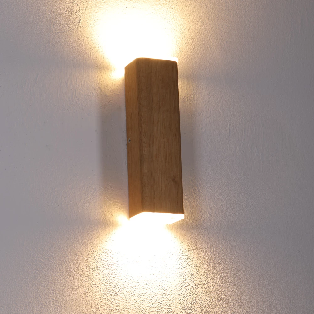 HerzBlut LED Wandleuchte, Up & Down, Massivholz, Nussbaum oder Asteiche 4 HerzBlut LED Wandleuchte, Up & Down, Massivholz, Nussbaum oder Asteiche – Bild 4